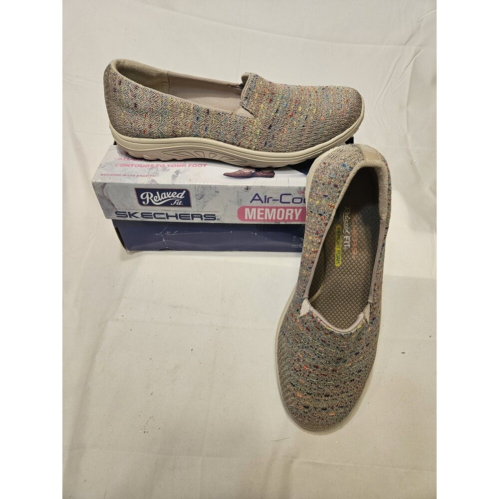 Skechers Women's Size 8.5 Reggae Fest Wicker Slip On Taupe/Multi Size